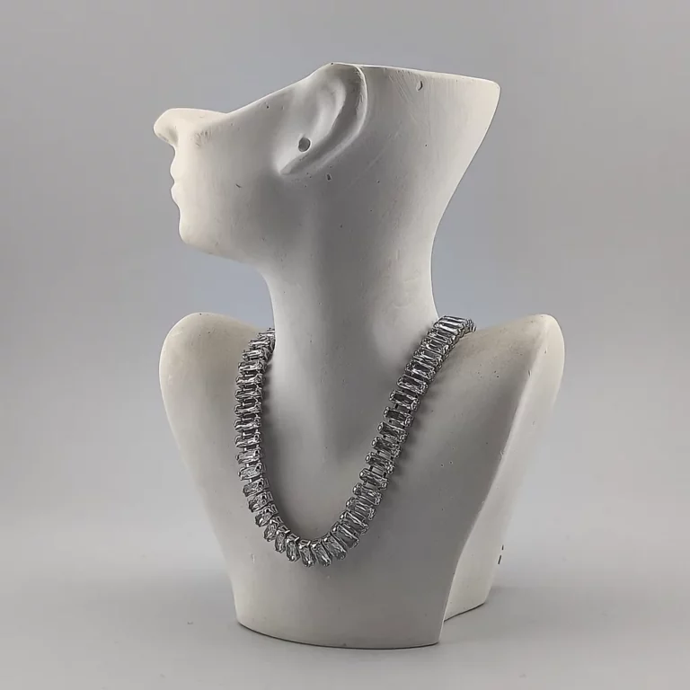Women tennis necklace brilliant cut crystal